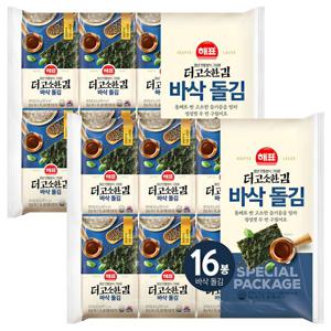 해표 더고소한김 바삭돌김 4.5g 16입 2개