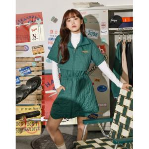 헤지스 골프 여성 24FW 가격인하ONLINE EXCLUSIVEAfterhours캡슐그린 여성 패딩원피스 HWDR4D991E3