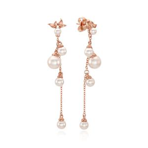 [티르리르] 플래시 진주 실버핑크 귀걸이 TESSVP13162S