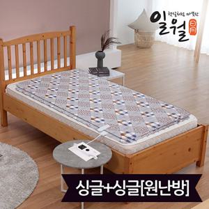 일월 스타일리쉬 스마트 워셔블 카본 전기매트_싱글+싱글