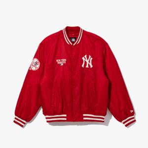 뉴에라 MLB 뉴욕 양키스 로고 스타디움 재킷 스칼렛 세이지 14397946