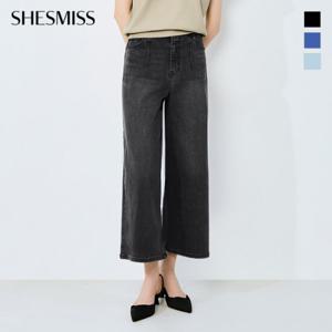 [쉬즈미스] 루즈핏 크롭 데님 팬츠_SSMSLO22090