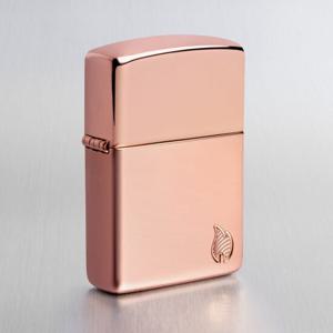 ZIPPO 라이터 46401 Armor Rose Gold Flame Design ZPN3MA007