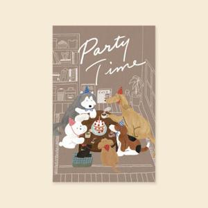 아트박스/캘리엠 캘리그라피 생일카드( HH2401 PARTY-TIME ) 감