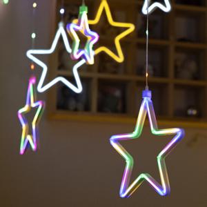 LED 스타네온 가랜드 245cm (2컬러) 크리스마스 조명 전구 장식 소품