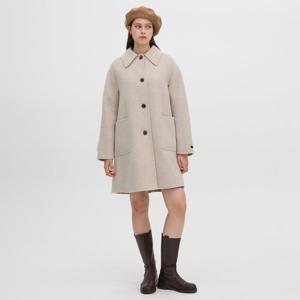 [올리브데올리브]자수 핸드메이드 하프 코트 OW4XH051