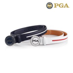 PGA 라인 배색 벨트 - PG0LBT53