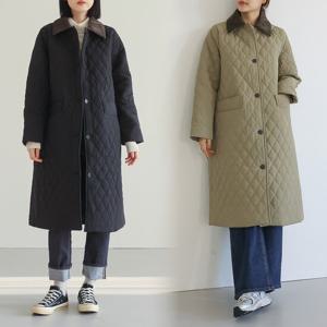 [아이우먼]위쉬몰 LY 로우퀄팅골덴카라코트(T126H411) 빅사이즈