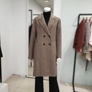 아니베에프 세이브존01 모혼방 헤링본패턴 하프코트 A3AWHC340