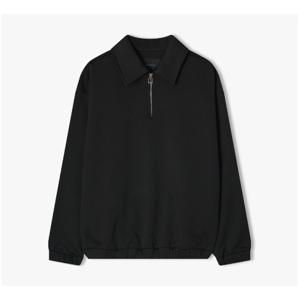 리버클래시 24FW 블랙 하프 집업 칼라 스웻 티셔츠 LKF41453
