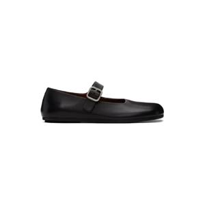 25 SS 마르셀 여성 블랙 아피에디 발레리나 로퍼 242349F120006