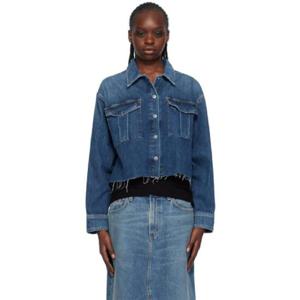 25 FW 에이골디 여성 블루 닉스 데님 셔츠 241214F109001