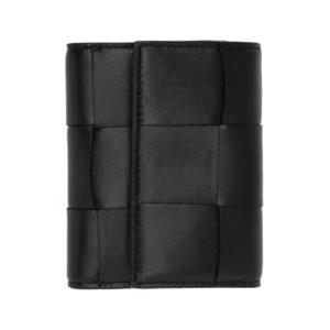 25 SS Bottega Veneta 여성 블랙 지퍼 지갑 231798F040000