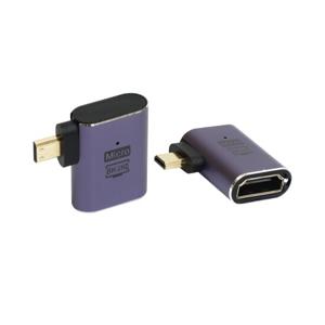 마하링크 8K HDMI F to Micro HDMI M 좌측 꺽임 젠더 ML-8HDCL3