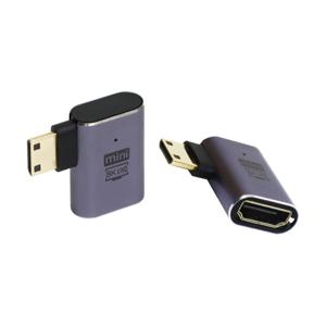 마하링크 8K HDMI F to Mini HDMI M 좌측 꺽임 젠더 ML-8HCCL6