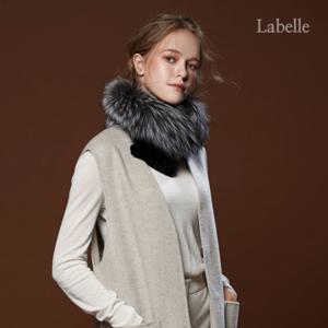 [라벨르][라벨르] 폭스 렉스 스킨콤비 컬러 머플러 LB208MF_N