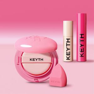KEYTH 컬러드키스 핑크마그넷쿠션슬림세트