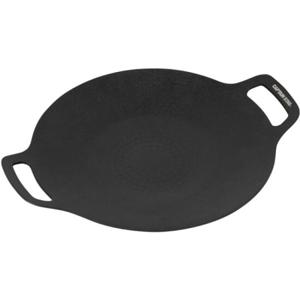 캡틴 스태그 UG-1593 [원형 그릴 플레이트, 34cm, 불소화, 알루미늄, 모든 열원과 호환 가능, 블랙]