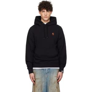 25 SS BAPE 남성 블랙 원 포인트 후디 242546M202054