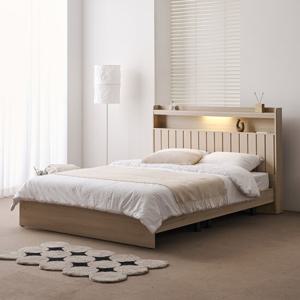 [기획특가] 트리플 벨로스 LED 일반형 침대 Q_매트리스 제외