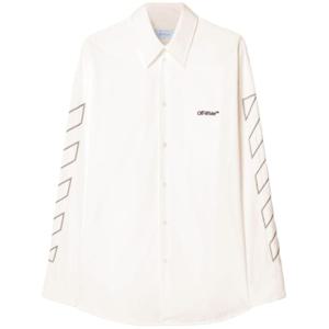 오프화이트 긴팔 셔츠 OMGE004S25 FAB0020110 White