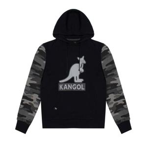 캉골 콘트라스트 카모 후드티 K96143 Black Urban