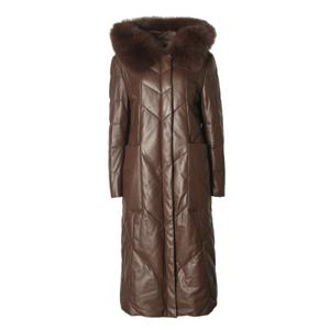 [막스까르띠지오]폭스트리밍양가죽구스롱패딩DG234LD05A