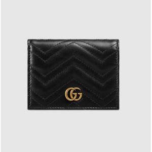 구찌 여성 GG마몽 카드 지갑 블랙 466492DTD1