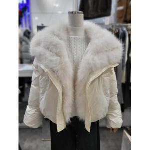 밸리걸 세이브존01 퍼배색 덕다운 숏 패딩 점퍼 221770