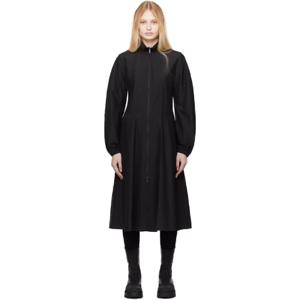 26 SS 몽클레어 여성 블랙 집업 미디 드레스 251111F054001