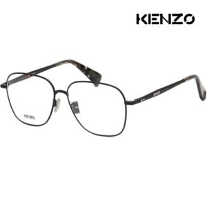 [룩플러스]겐조 안경테 KZ50182U 002 무광 블랙 사각 메탈테 명