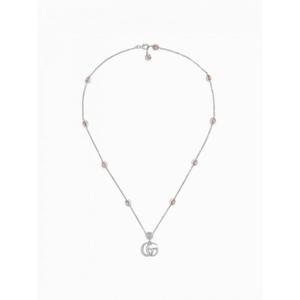 [GUCCI] 여성 목걸이 GG 마몽 인 실버 위드 모노그램 앤 핑크 motherofpearl YBB527399002 /6