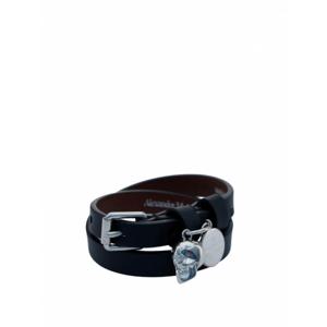 [ALEXANDER MCQUEEN] 여성 팔찌 Brangles 스컬 레더 630990ASD0N1000 블랙 /8