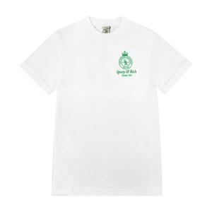 [스포티앤리치 SPORTY&RICH] TO042S408CW 공용 반팔티