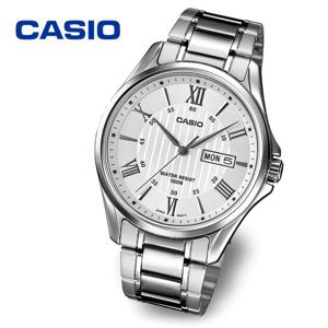 카시오 CASIO 로마자 데이데이트 MTP-1384D-7A 남성 메탈시계