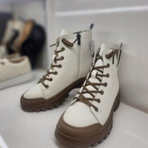 [리바디]천연소가죽 라인 워커부츠   4,5cm ARA2024RV0322