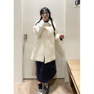 올리브데올리브 (OW4WHA580) 오브제디테일 부클하프코트 OLIVE  DES  OLIVE