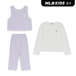[택가139,000원][MLB키즈]바시티 여아 조끼 티셔츠 3 세트 BOS (Mg.Lavender)7FS1V2151-43LDM