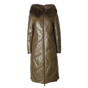 [막스까르띠지오]폭스후드양가죽구스롱패딩DG234LD19A