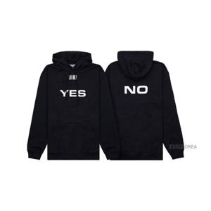 [베트멍] 남성 예스 노 후드 티셔츠 VL14HD150W BLACK WHITE