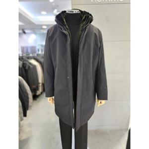 바쏘옴므 세이브존03 바쏘옴므 24F/W 블랙 후드 위즐FUR SIBERIAN 구스다운 롱 점퍼 WSAGY4UB67ABKA