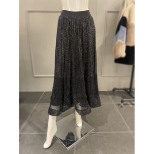 르니앤맥코이 허리 밴딩 스팽글 롱 스커트 (MM04SK710HJZ)