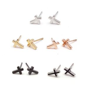 써지컬스틸 십자가 여성 귀걸이 귀찌 eps6606