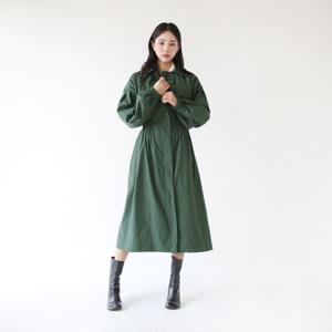 [제이블랑]블랑듀 셔링 롱 바바리 원피스 JBC3OP005