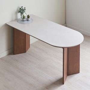 라엘 반타원 세라믹 6인용 식탁테이블 1800[무료배송]