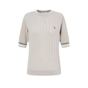 헤지스 골프 여성 24SS 스테디셀러라인 위빙 반팔니트 (BEIGE) WWSW4B312I1