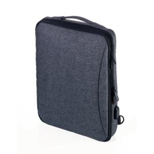 독일 브랜드 트로이카 백팩 노트북 최대 13인치 USB 충전기능 정리용 탄성밴드 그레이(RUC70/GY)