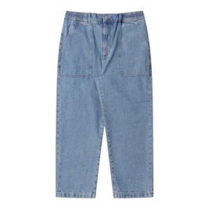 [커스텀멜로우]블루 밴딩 와이드 데님 팬츠 C9PAM24382BUX LN