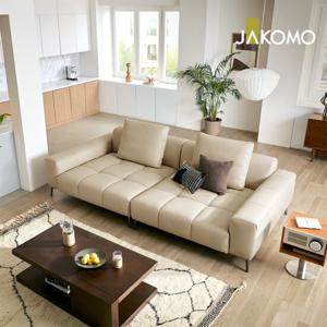 프라운 4인 베드카우치형 천연면피 소가죽 소파