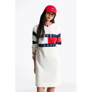 타미진스 여성 플래그 후드 스웨터 드레스 T32F0WOP14TWT1